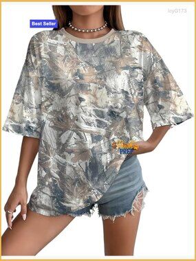 Oversized Graphic T-Shirt Cotton Tee Summer Top